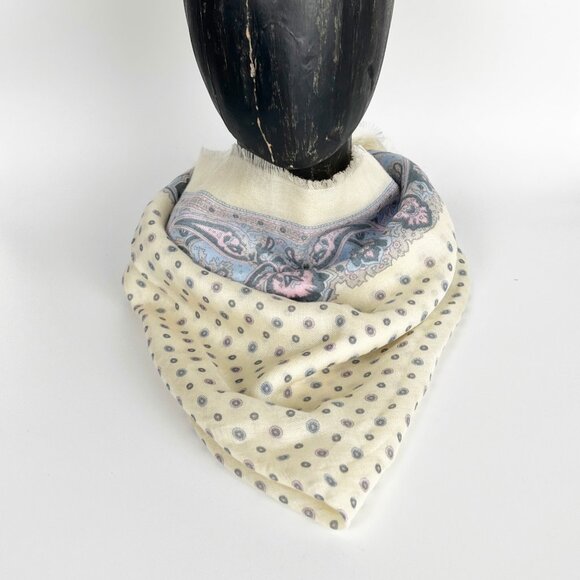 Vintage Fringe Bandana Scarf Headband Boho Hippie Bohemian Coastal Cowgirl Y2K - Picture 1 of 7